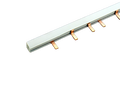 Product image of the product “3-pole comb-type busbar, for E27, pitch 40 mm ”