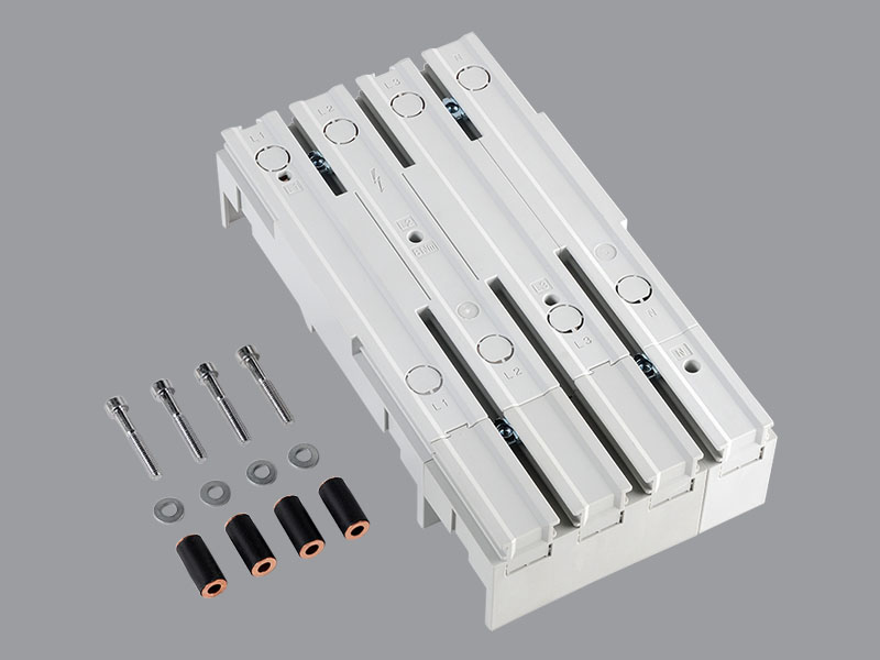 4-pole, N right, connection bottom