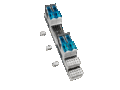 Product image of the product “module 4x NH fuse-switch-disconnector, 3-pole ”
